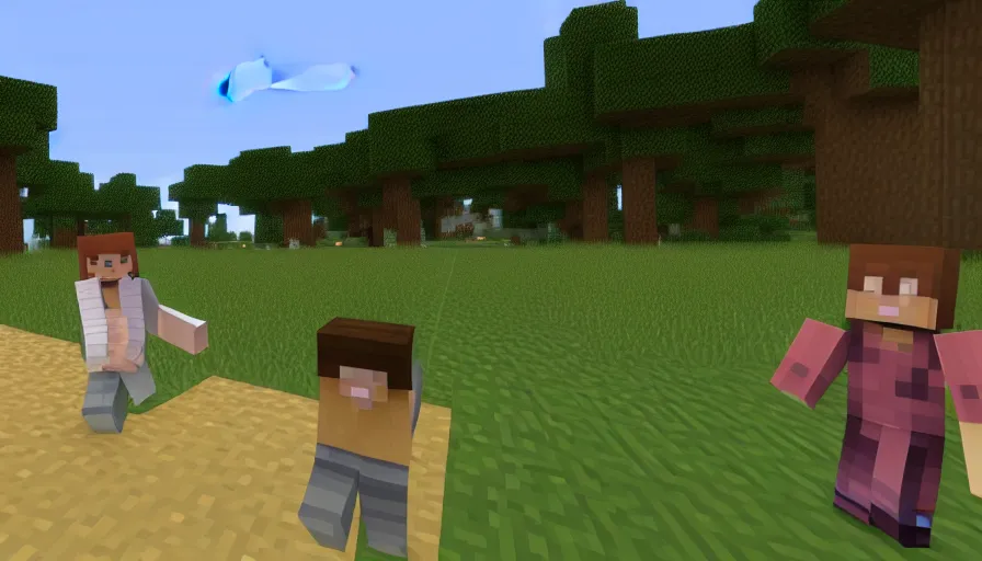 Prompt: a leaked screenshot of minecraft 2