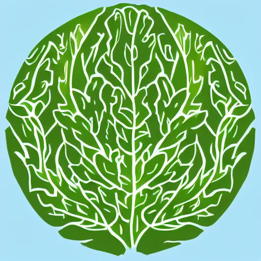 Image similar to Plant icon, digital art