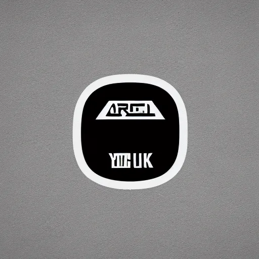 Image similar to black on white logo design in style of eric hu, y 2 k, brutalism, acid, techno