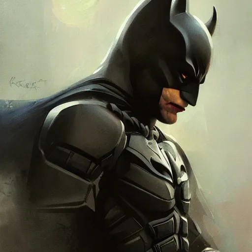 Prompt: the dark knight, paint by greg rutkowski