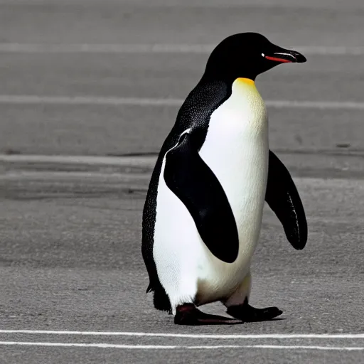 Image similar to penguin riding a bicycle