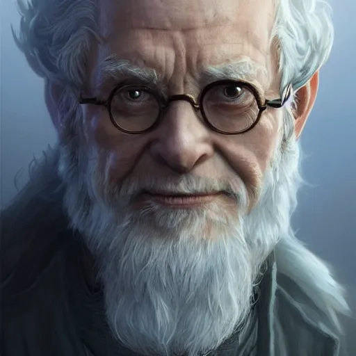 Prompt: elderly magical professor, wise, powerful, highly detailed, d & d, fantasy, portrait, highly detailed, headshot, digital painting, trending on artstation, concept art, sharp focus, illustration, art by artgerm and greg rutkowski and magali villeneuve