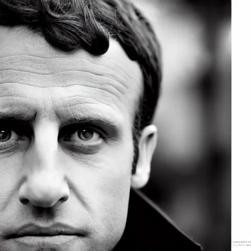 Image similar to closeup portrait of emmanuel macron dressed as napoleon in a paris street, natural light, sharp, detailed face, magazine, press, photo, steve mccurry, david lazar, canon, nikon, focus