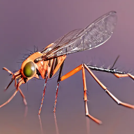 Image similar to a hybrid between a fly and a mosquito, photography, award winning, 8 k