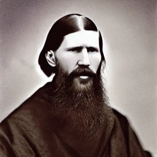 Image similar to rasputin real life photo portrait