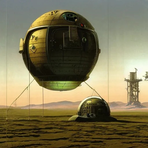 Image similar to abandoned space station, peter elson