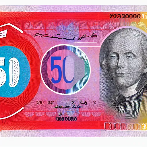 Image similar to concept design 5 0 € note for the year 2 0 3 3