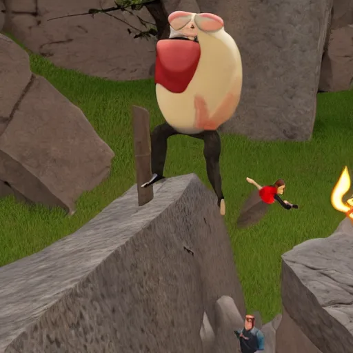 Image similar to getting over it with bennett foddy