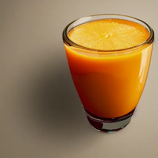 Prompt: ( tiny o j simpson ) floating in [ inside a glass of orange juice ] blend mix hybrid