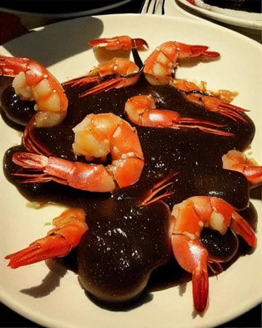Image similar to “shrimps at the restaurant 666”
