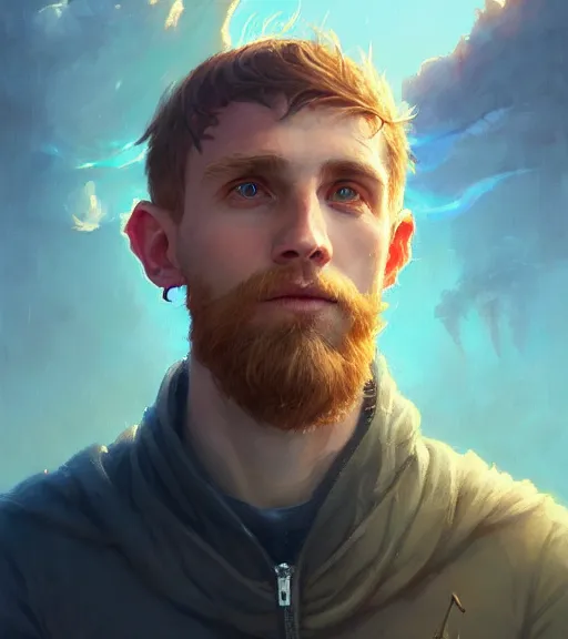 Image similar to highly detailed portrait of cooper kupp, unreal engine, fantasy art by greg rutkowski, loish, rhads, ferdinand knab, makoto shinkai and lois van baarle, ilya kuvshinov, rossdraws, tom bagshaw, global illumination, radiant light, detailed and intricate environment