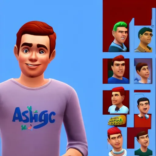 Prompt: Archie Andrews as a playable character in The Sims 4