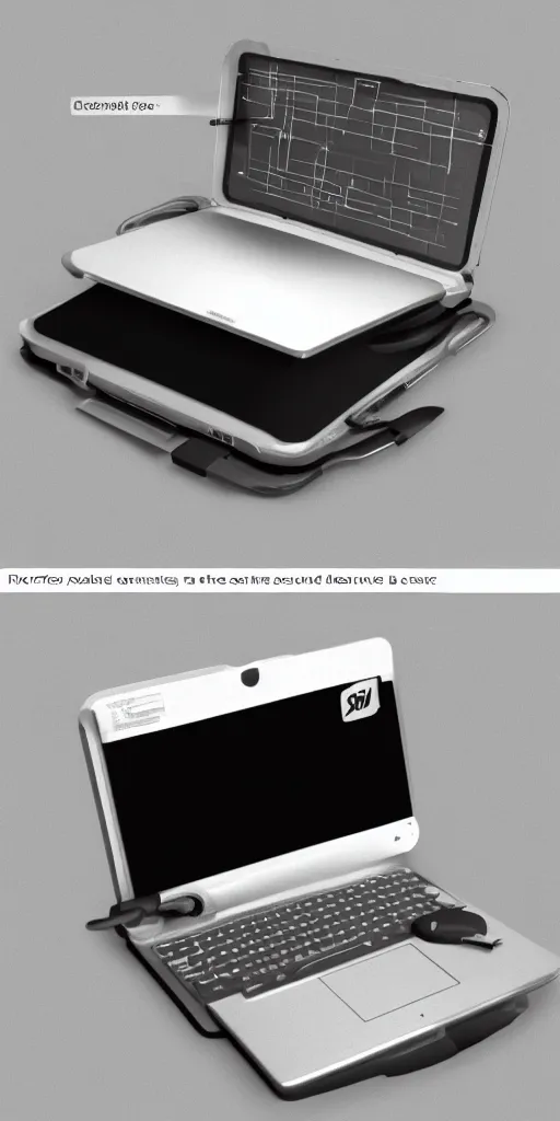 Image similar to concept art, portable cloud computer.