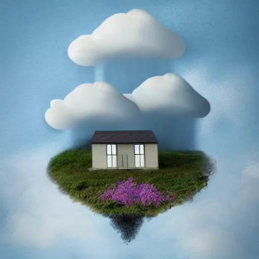 Image similar to house in the cloud