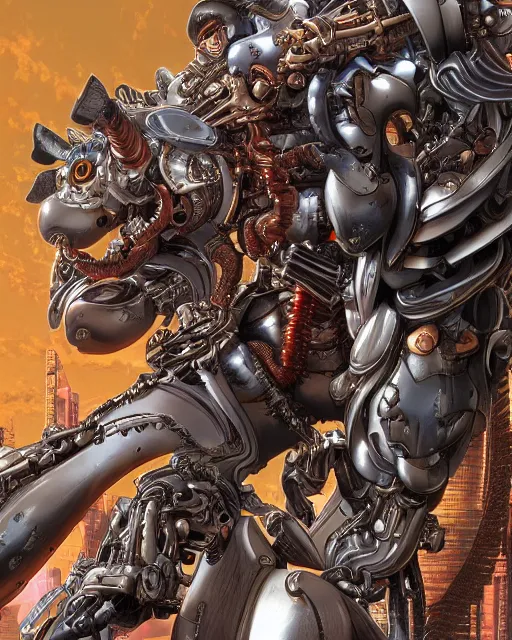 Prompt: art by masamune shirow, biomechanical, 4 k, hyper detailed