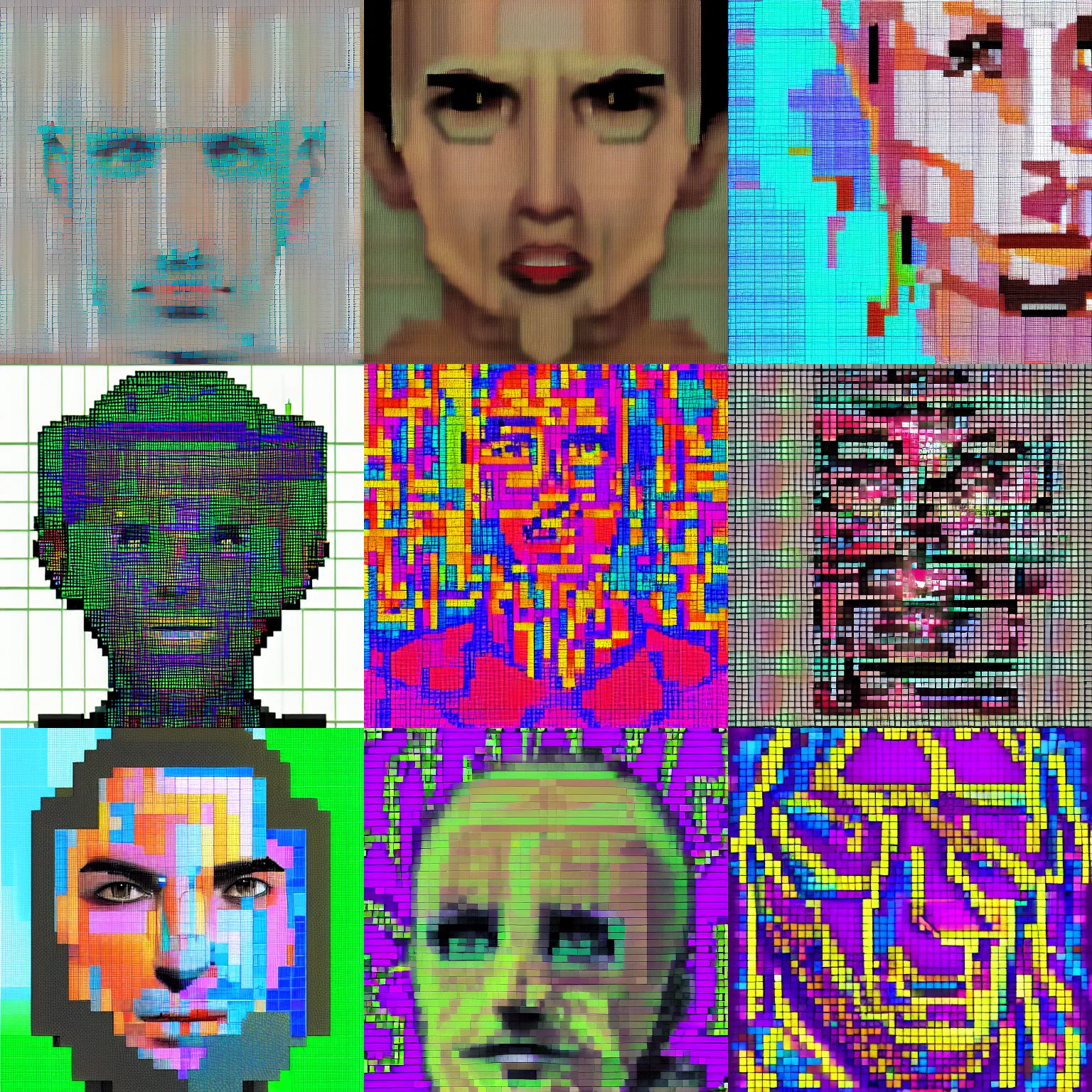 Pixel art portrait of Collection