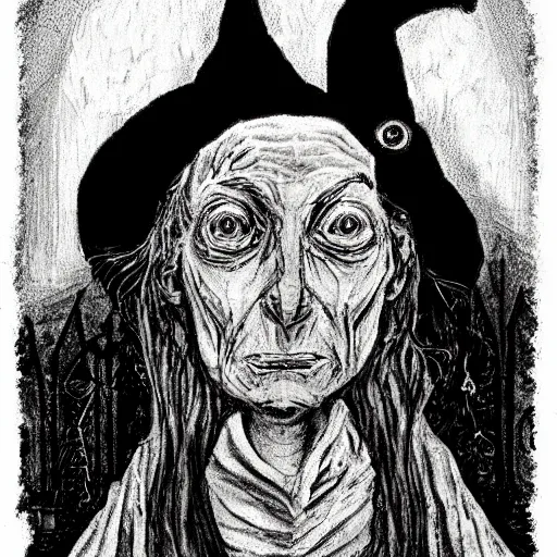 Prompt: ancient cursed witch staring at you while you sleep, grainy, found footage, horror
