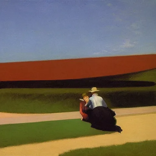 Prompt: artwork by Edward Hopper