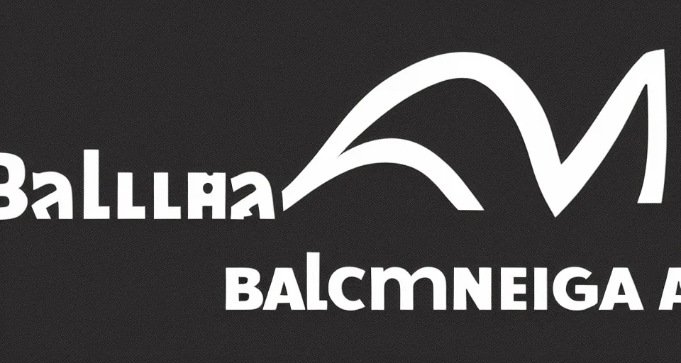 Image similar to text logo for Balenciaga