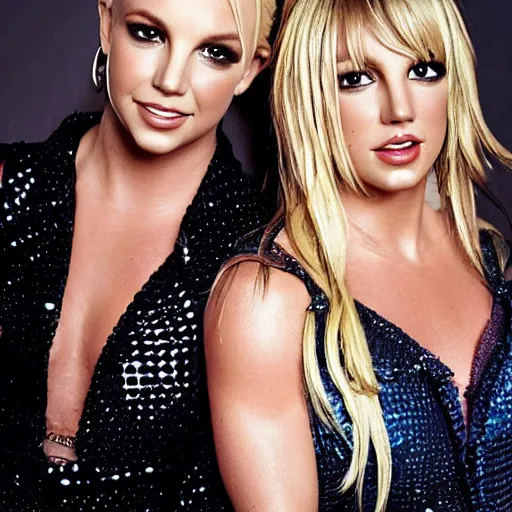 Image similar to an album cover for Britney Spears and Taylor Swift