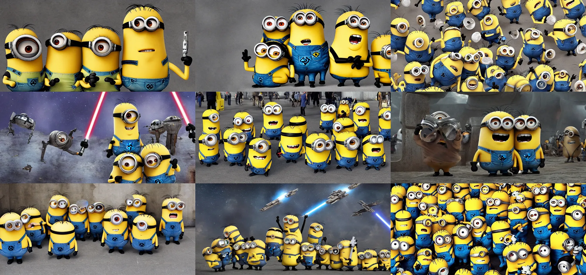 Image similar to minions in star wars