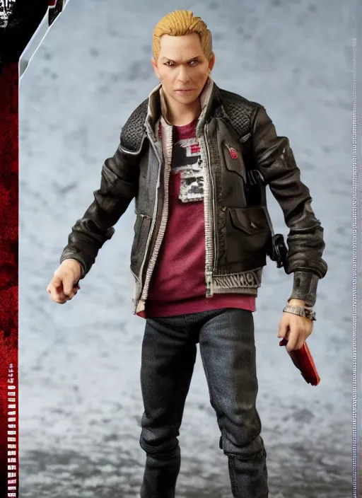 Image similar to a hot toys figure of cole macgrath ( from infamous ), figurine, detailed product photo