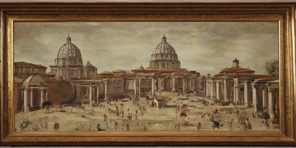 Prompt: painting of Oriental Rome