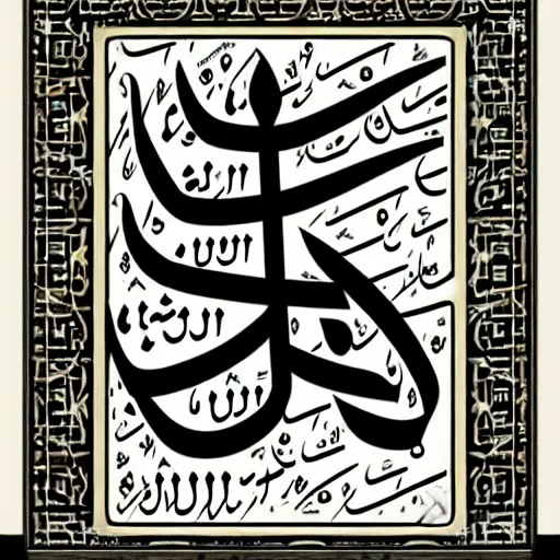 Prompt: Arabic Calligraphy