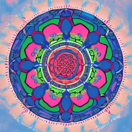 Image similar to mandala by studio ghibli