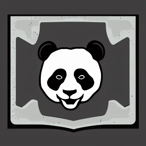 Image similar to in the style of max prentis and deathburger and laurie greasley a vector sticker logo of a panda, highly detailed, colourful, 8k wallpaper