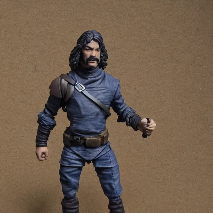 Image similar to a detailed figure of indigo montoya, first 4 figures, detailed product photo