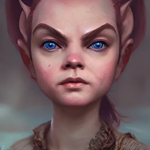 Image similar to portrait, a Evil little gnome fairy, Single face, dramatic lighting, cinematic, establishing shot, extremly high detail, photo realistic, cinematic lighting, post processed, concept art, artstation, matte painting, style by eddie mendoza, raphael lacoste, alex ross