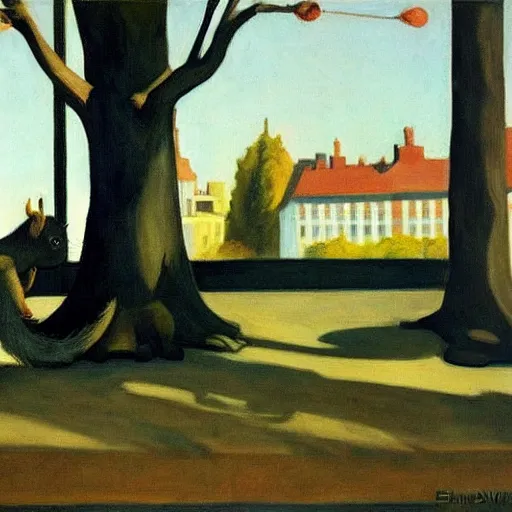 Image similar to Squirrel by Edward Hopper