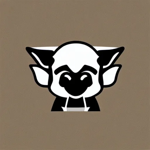 Image similar to baby yoda icon, trending on logopond