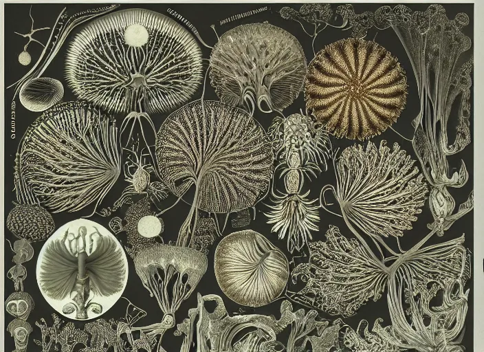 Image similar to the centella asiatica in ernst haeckel style