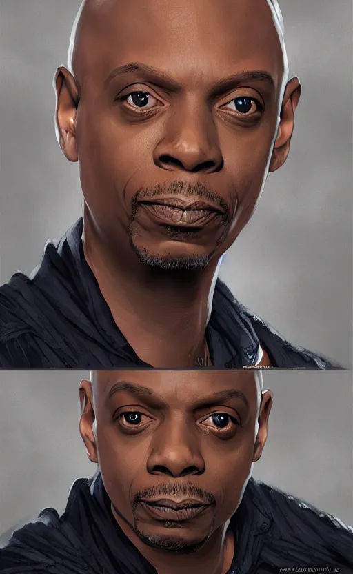 Prompt: comic style portrait shot of dave chapelle as emperor palpatine in the star wars, elegant, highly detailed, digital painting, artstation, concept art, illustration,