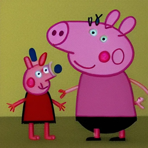 Image similar to photorealistic peppa pig