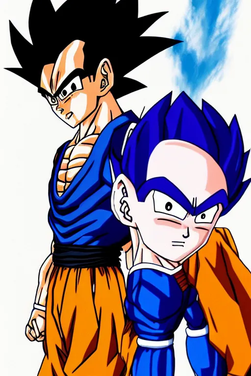 Prompt: dragonball z, prince vegeta!, vegeta!, black hair, saiyan armor, solo 3 / 4 portait, very detailed, dynamic lighting, akira toriyama 📹