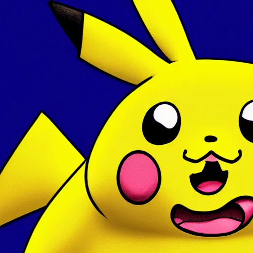 Image similar to depressed pikachu in the spongebob close - up style