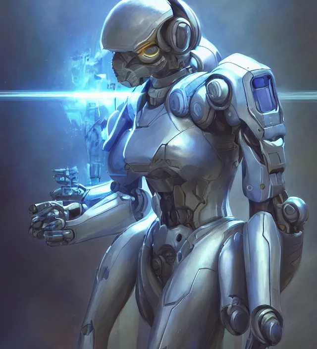 Image similar to starcraft nova portrait, mecha armor, rule of thirds, golden ratio, cyberpunk, elegant, digital painting, concept art, smooth, sharp focus, illustration, from StarCraft by Ruan Jia and Mandy Jurgens and Artgerm and William-Adolphe Bouguerea