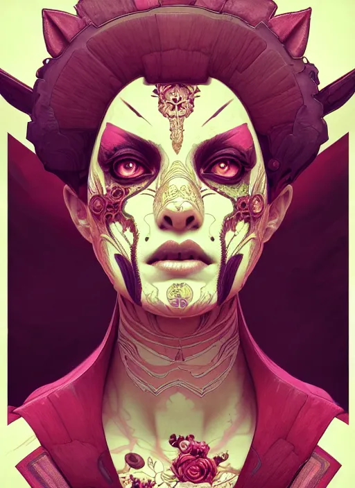 Image similar to symmetry!! portrait of floral! borderlands 3 psycho, intricate, elegant, highly detailed, digital painting, artstation, concept art, smooth, sharp focus, illustration, art by artgerm and greg rutkowski and alphonse mucha, 8 k