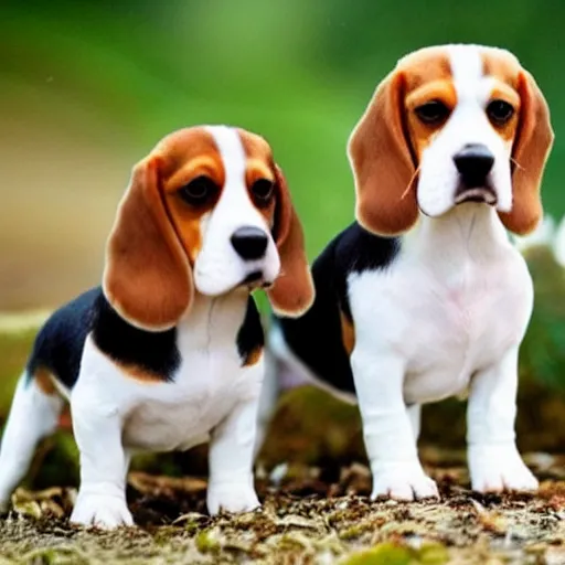 Prompt: beagle dogs taking over the world