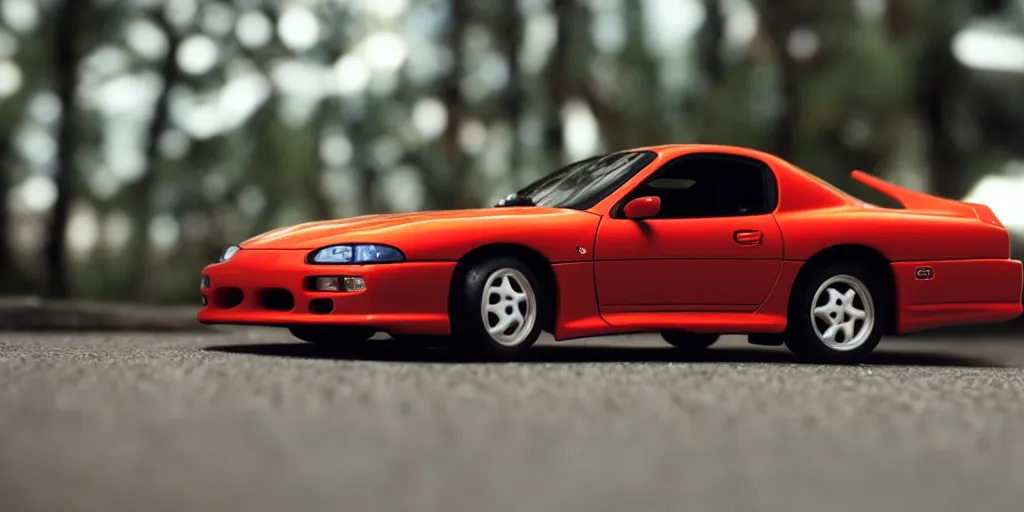 Image similar to 1994, 1995, 1997,1998, Toyota Supra, The Fast and the Furious, Hot Wheels, cinematic, 8k, depth of field, bokeh.