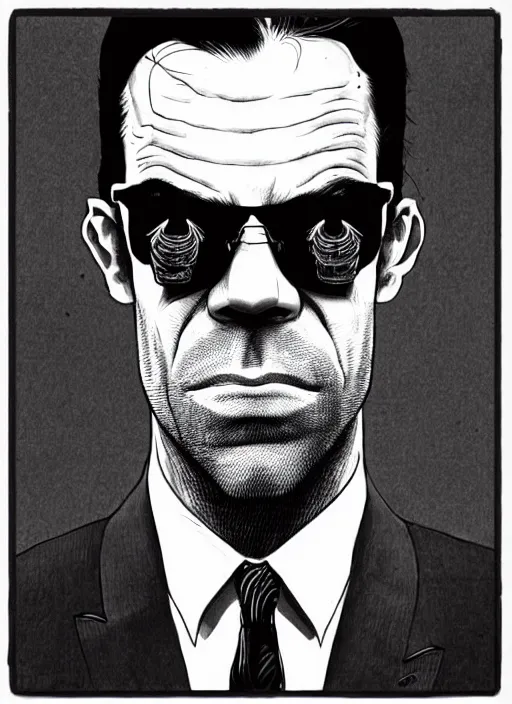 Image similar to highly detailed portrait of agent smith, magnificent, photographic realistic background, by james gilleard, by joe fenton, by kaethe butcher, trending on instagram, award winning details