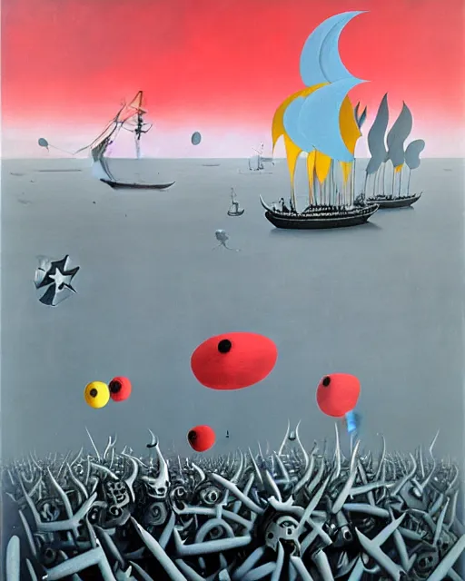 Image similar to Pirate invasion by Yves Tanguy