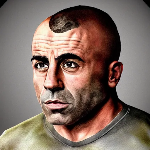 Image similar to Joe Rogan, extremely detailed, detailed and realistic face