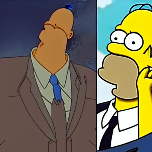 Image similar to homer simpson in neon genesis evangelion