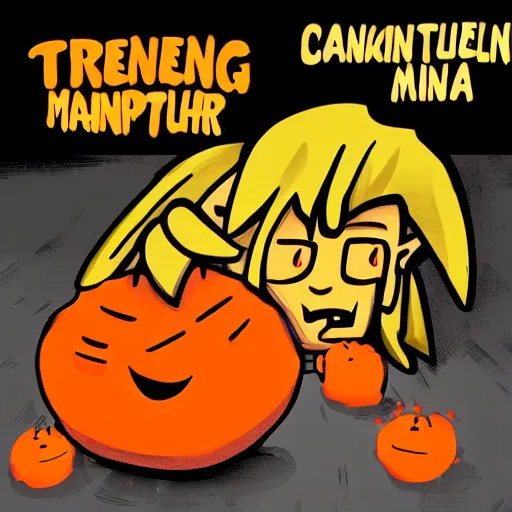 Prompt: evil tangerine mastermind