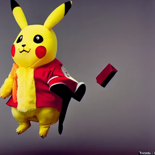 Image similar to Vladimir Putin dressed up as a pikachu ballerina, photo by Annie Liebovitz