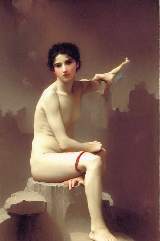 Image similar to Portrait en plein pied of a Galactic Emperor, by William Bouguereau, museum catalog,